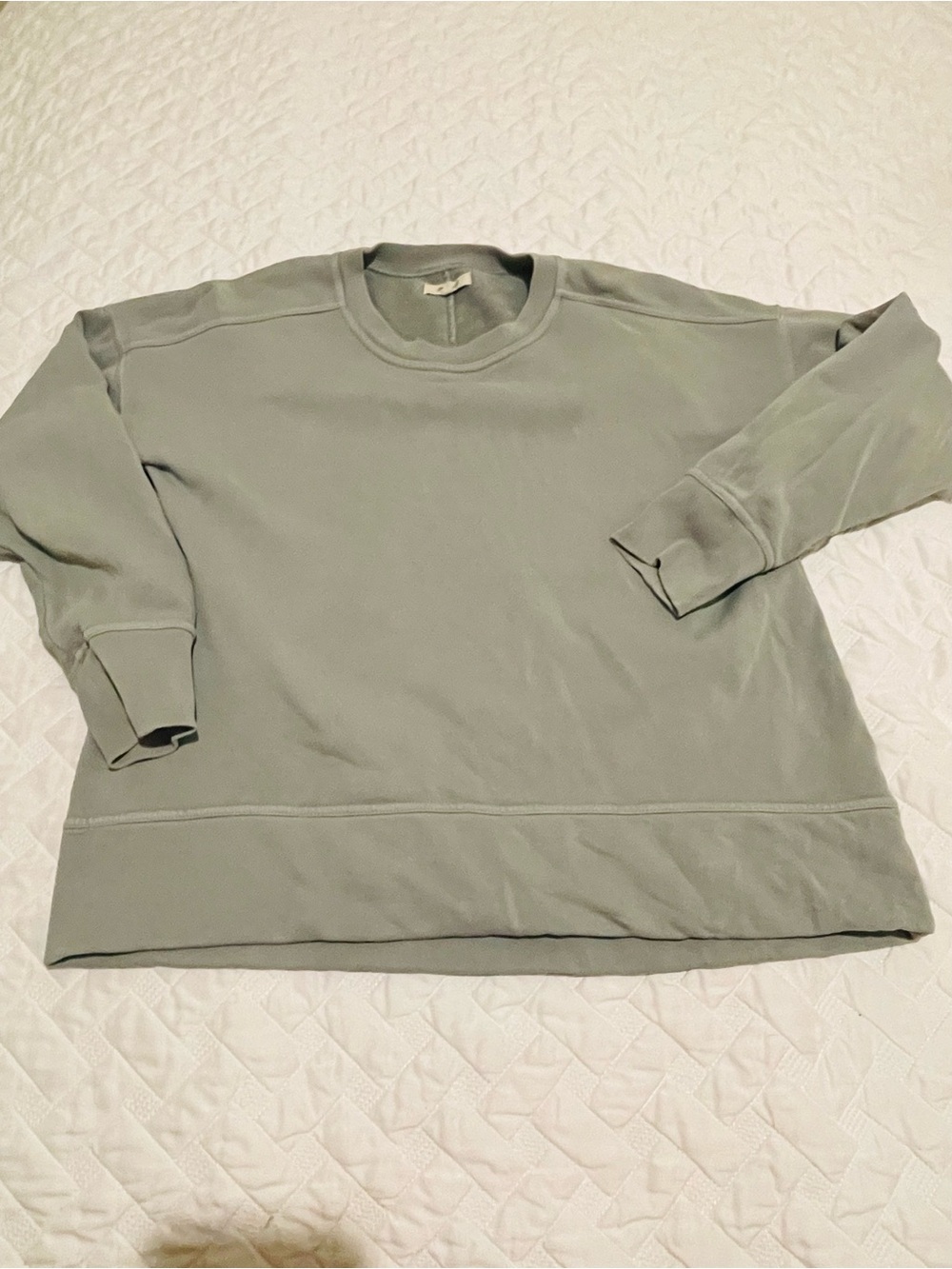 Madewell Crewneck Sweatshirt in Light Sage
